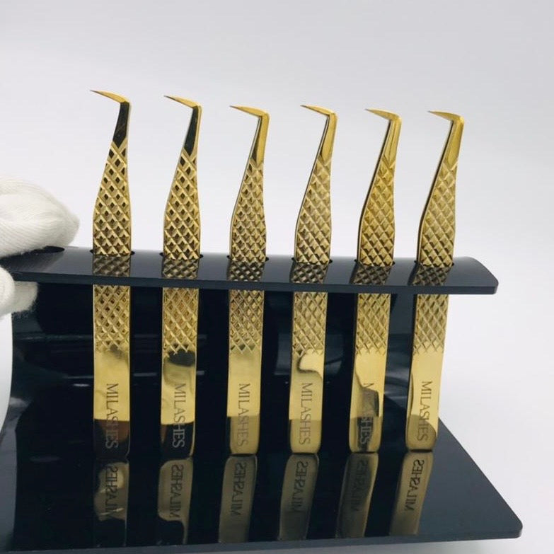 GOLD Ultimate Fanning Fibre Tip Tweezer